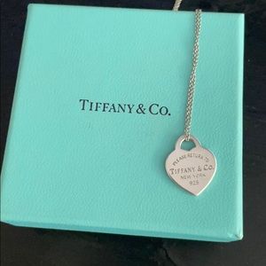 Tiffany Heart Tag Pendant Necklace